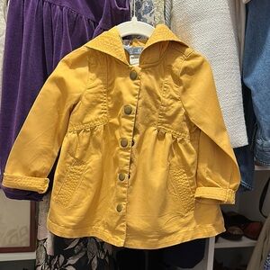 Rachel Zoe Yellow jacket, 24M, dainty, hooded, cute, cottagecore, baby girl